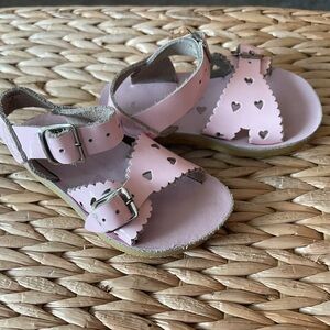 Salt Water Pink Heart Kids Sandals